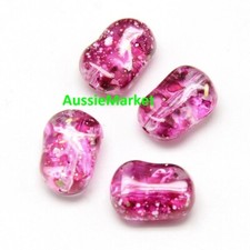 30 x beads acrylic plastic fuchsia pink colour spray painted paint 16mm x 11mm Bead Paint price
