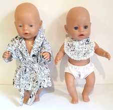 Dolls/Teddy Clothes made to fit 43cm Baby Born Doll 101 Dalmatians,Dressing Gown Baby Dressing Gown price