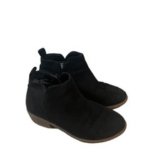 Wonder Nation Girls Faux Suede Ankle Boots Size 13 Black Side Zip Preschool Girls' Boots price