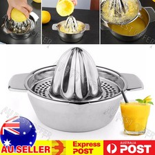 Stainless Steel Fruit Lemon Citrus Orange Juicer Manual Press Squeezer AU Juicers price