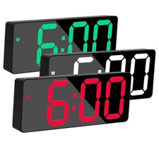 LED Digital Clock Mirror Display Snooze Alarm Temperature Time Table Desk Decor Desk Clock price