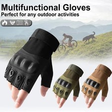 1Pair Tactical Fingerless Gloves Men Outdoor Sports Shooting Cycling Hunting AU Gloves (Outdoor) price