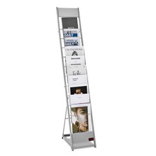 VEVOR Brochure Display Rack 10 Pockets Metal Magazine Literature Display Stand Document Rack price