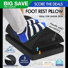 STARRY EUCALYPT Foot Rest Pillow Memory Foam Cushion Adjustable Comfort Mesh Standard Stool price