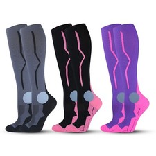 Kids Girls Boys Compression Socks Knee Length 20-30 mmHg Compression Stockings Boys' Socks price