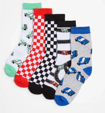 Boys 1 pack of 5 pairs size 5-8 MAXX race cars crew socks 2-4 yrs Target NEW 825 Boys' Socks price