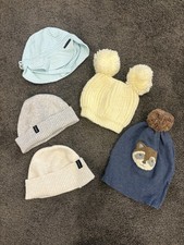 Bonds, Purebaby Knit Beanie Hats Bundle Striped Multicolour One Size Newborn Baby Hat price
