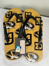 MIzzou Tigers MU Flip Flop Sandals Unisex Women's 11/12 Men’s 9/10 NWT New 🐅 Unisex Sandals price