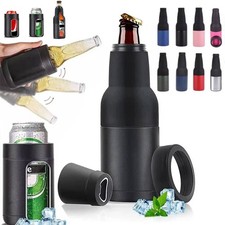 Beer Bottle and Can Cooler with Beer Opener Slim Can Cooler Beer Bottle Holder Bottle Coolers price