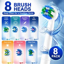 8pcs Replacement Electric Toothbrush Heads Compatible Oral B tooth brush Head Brush price