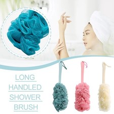 Long Handle Bath Brush Soft Mesh Sponge Back Scrubber Body Puff Shower Loofah Brush price