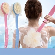 Body Brush w/ Long Handle Shower Bath Back Scrubber Soft Bristles Skin Massage Brush price