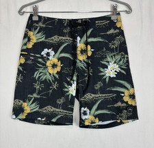 Rusty Youth Boys Board Shorts Black Size 12 Floral Swimwear Surf Beachwear Boys' Beachwear price