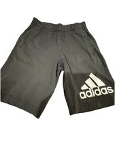 ADIDAS Boy Charcoal Size 11-12 Yr Cotton Drawstring Elastic Waist Short  Wear Boys' Beachwear price