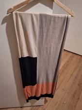Witchery Women’s Colourblock Knit Scarf Beige Black Orange Wool Acrylic Women's Scarf price