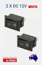 2Pcs x 2 Pin 12V Car Boat  Light ON/OFF Rocker Toggle Switch Tool Black 10x15mm Switches price