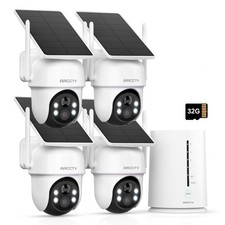 ANRAN 4MP Wireless Solar Security Camera System Outdoor Color Night &2-Way Audio Security System Sets price