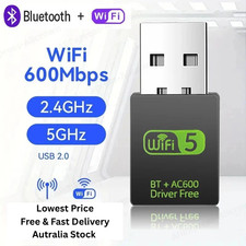 600Mbps USB 3.0 Wireless WiFi Receiver Bluetooth Adapter 5GHz Dual Band Dongle Wireless Adapter price