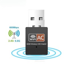 Dual Band 600Mbps USB WiFi Wireless Dongle AC600 Lan Network Adapter 2.4GHz 5GHz Wireless Adapter price