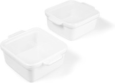 Stoneware - 5" x 5" Baking Dishes for Oven with Silicone Covers, Premium Mini Ce Mini / Midi Ovens price
