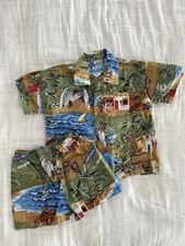 RJC Hawaiian Baby Shirt & Shorts Set Made In Hawaii Tropical Vacation 6 Months Baby Shirt price