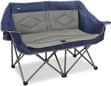 Folding Loveseat Camping Chair Portable Double Duo Full Padded Garden Chair for Loveseat price