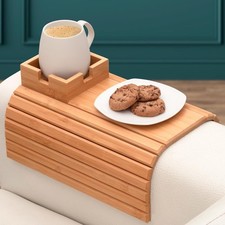 Bamboo Couch Cup Holder Arm Tray Table Drinks Snacks Couch Recliner Loveseat Sto Loveseat price