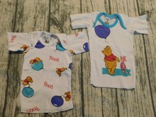 VTG WINNIE THE POOH SHIRT UNDERSHIRT PIGLET BALLONS LOT~BABY INFANT NEWBORN 90s Baby Undershirt price