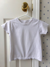 FLAWS Boys Fruit of the Loom White Undershirt T-Shirt Size 2T-3T 100% Cotton 2-3 Baby Undershirt price