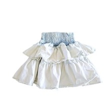 ROCK YOUR KID denim rara skirt girl's size 10 shirred layered blue stonewash Baby Skirt price