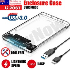 Hard Drive Enclosure USB 3.0 To SATA 2.5" External HDD SSD Case Disk TRANSPARENT HDD Enclosures price