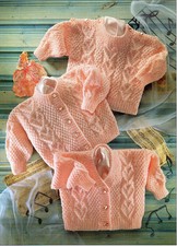 Toddler baby cardigan & sweater jumper knitting pattern copy heart design 8 ply Baby Sweater price