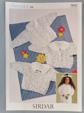 BABY/CHILD SWEATER & CARDIGANS Knitting Pattern, 41-71cm, 8ply - Sirdar 3892 Baby Sweater price