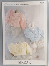 BABY/CHILD SWEATER & CARDIGANS Knitting Pattern, 46-66cm, 8ply - Sirdar 3904 Baby Sweater price