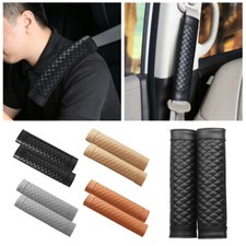 2x Leather Car Seat Belt Shoulder Pad Cover Pillow Cushion Harness Protector Kid Baby Pillow & Cover price