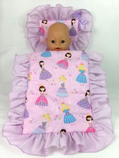 PRINCESS GIRLS ~ DOLLS PILLOW/QUILT SET~DOONA~ COVER-FOR BED~COT~PRAM~CRADLE~ Baby Pillow & Cover price