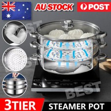 3Tier Multifunction Stainless Steel Steamer Induction Steam Pot Cookware Home Steam Cookers price