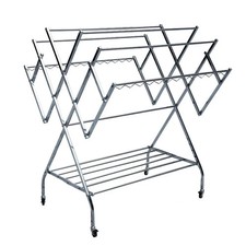 Stainless Steel Foldable Cloth Airer Drying Rack 6 Rail Outdoor Laundry Hanger Clothes Drying Rack price