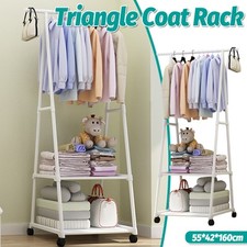 Clothes Drying Rack Floor Standing Coat Hanger V Belt Wheel Style for Bedroom Clothes Drying Rack price