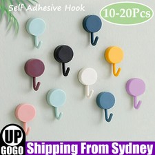 10/20x Wall Adhesive Hooks No Drill Waterproof Sticky Hooks for Kitchen Bathroom Bathroom Hooks price
