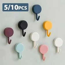 5/10 PCS Strong Self Adhesive Hook Kitchen Bathroom Stick On Wall Door Hanger AU Bathroom Hooks price