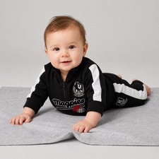 NEW Collingwood Magpies  Baby 1/4 Zip Tracksuit Set Baby Tracksuit price