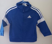 Adidas Blue Zip Up tracksuit Jacket Size 12 Months Baby Tracksuit price