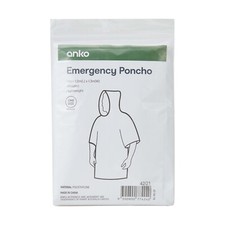 Emergency Poncho Waterproof Poncho Reusable Adult Camping Festival Raincoat - Au Raincoat & Poncho (Outdoor) price