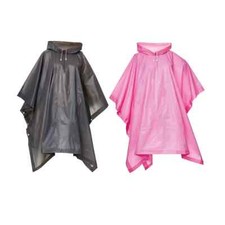 1 x Heavy Duty Poncho Raincoat Hooded With Drawstrings - Assorted Waterproof Lon Raincoat & Poncho (Outdoor) price