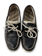 Sperry Top-Sider Women's Boat Shoes Size 7 M , Navy Leather White Mesh Women's Boat Shoes price