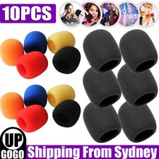 10X Handheld Stage Microphone Karaoke Windscreen Sponge Foam Mic Shield Cover AU Karaoke Microphone price