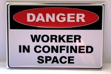 Danger Worker in Confined Space MAGNET 2"x3" Refrigerator Locker Caution Sign Worker Lockers price