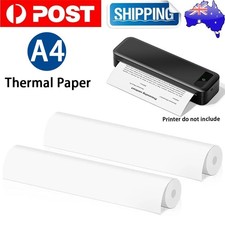 2 Rolls 210x30mm A4 Thermal Printer Paper 8M per Roll for Phomemo M08F M832 M834 Printers price