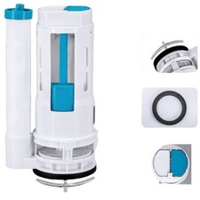 Toilet Cistern Dual Flush Valve Siphon 24cm with Slotted Button White Flush Valve price